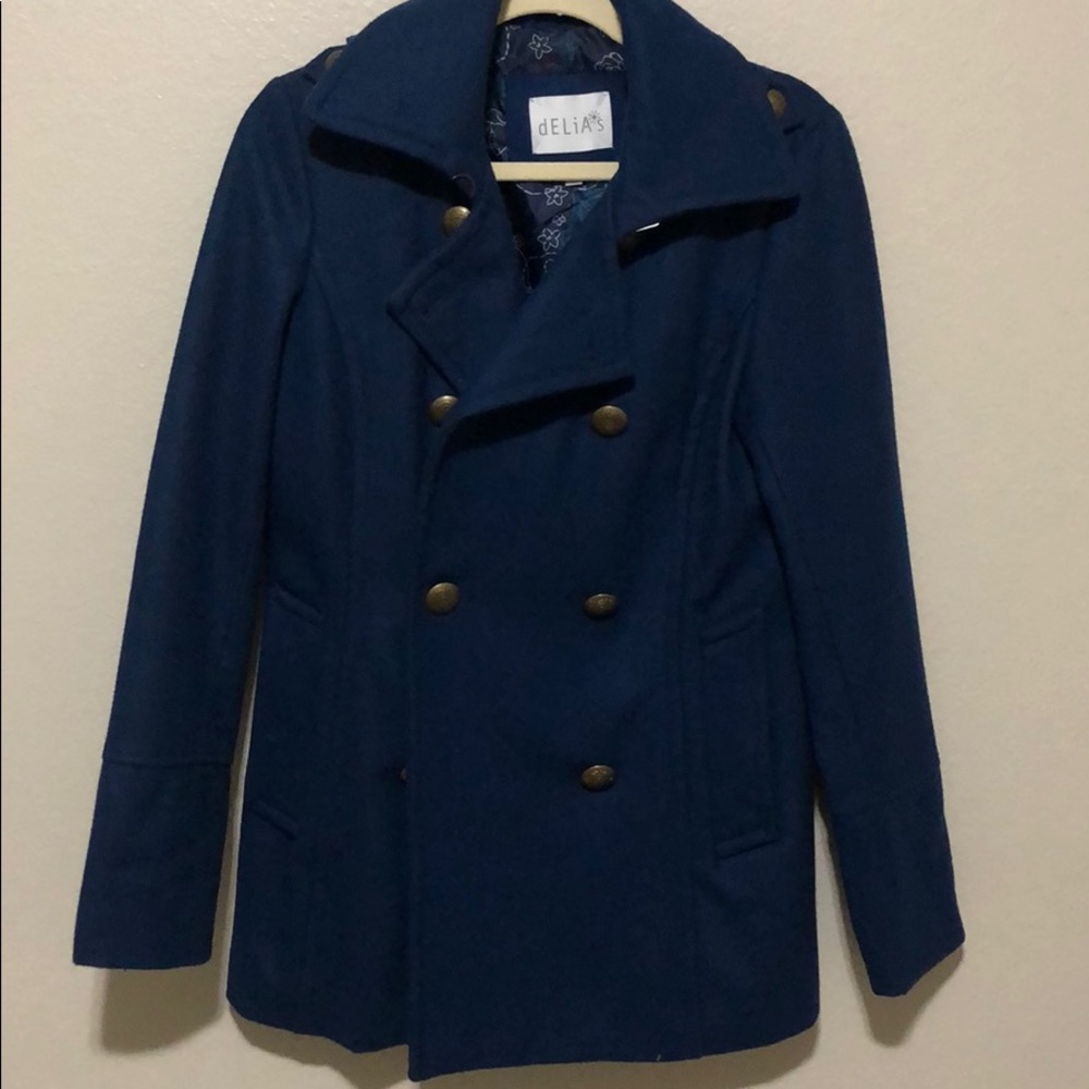 Delias Navy Peacoat Size M